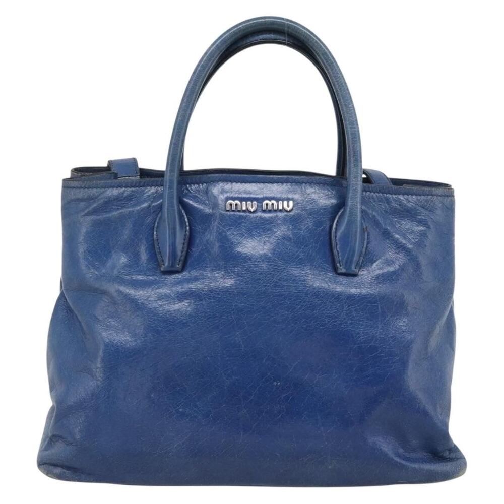 Miu Miu Matelasse Handbag Blue